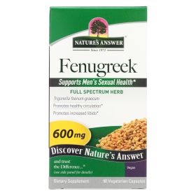 Nature's Answer - Fenugreek Seed - 90 Vegetarian Capsules Nature's Answer - Fenugreek Seed - 90 Vegetarian Capsules